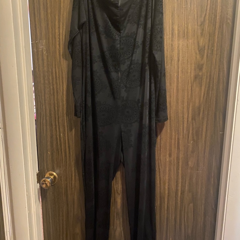 Sheer, mesh jumpsuit